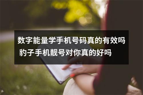 数字能量学手机号码真的有效吗 豹子手机靓号对你真的好吗