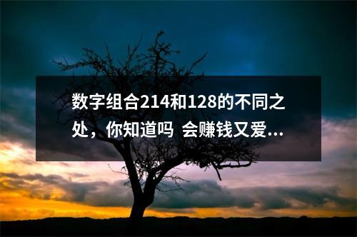 数字组合214和128的不同之处，你知道吗  会赚钱又爱买房的手机数字组合